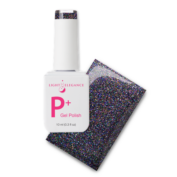 Light Elegance P+ Glitter Gel Polish - Filthy Witch