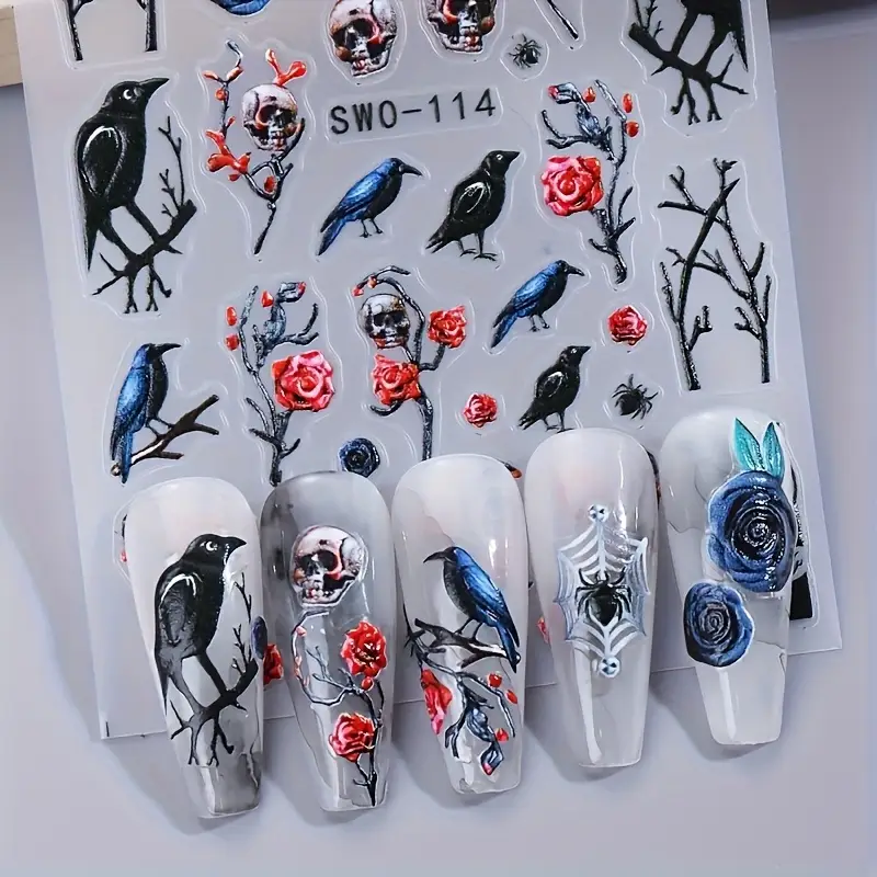 Creata Beauty Nail Decals - 3D Halloween Theme