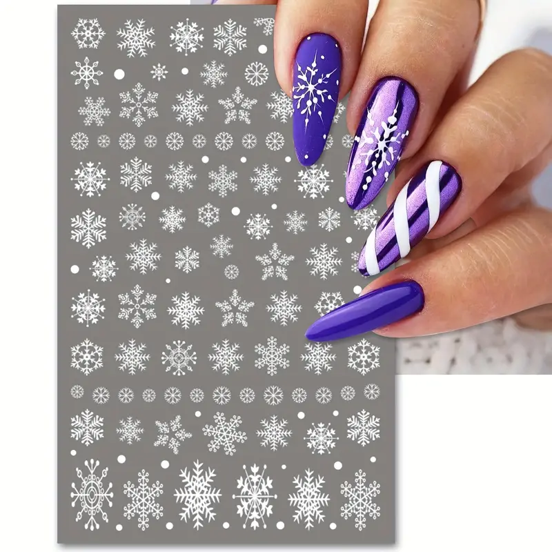 Creata Beauty Nail Decals - 3D Christmas Snowflake