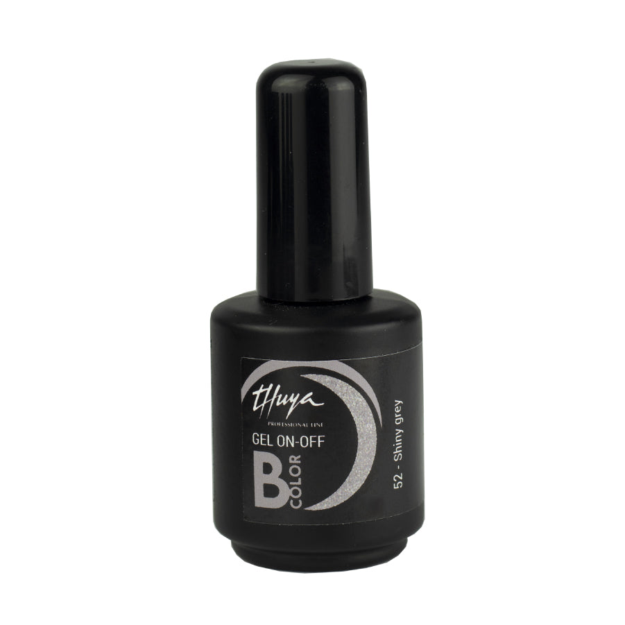 Thuya Nail Gel Polish - On-Off B-Color - #52 Shiny Grey