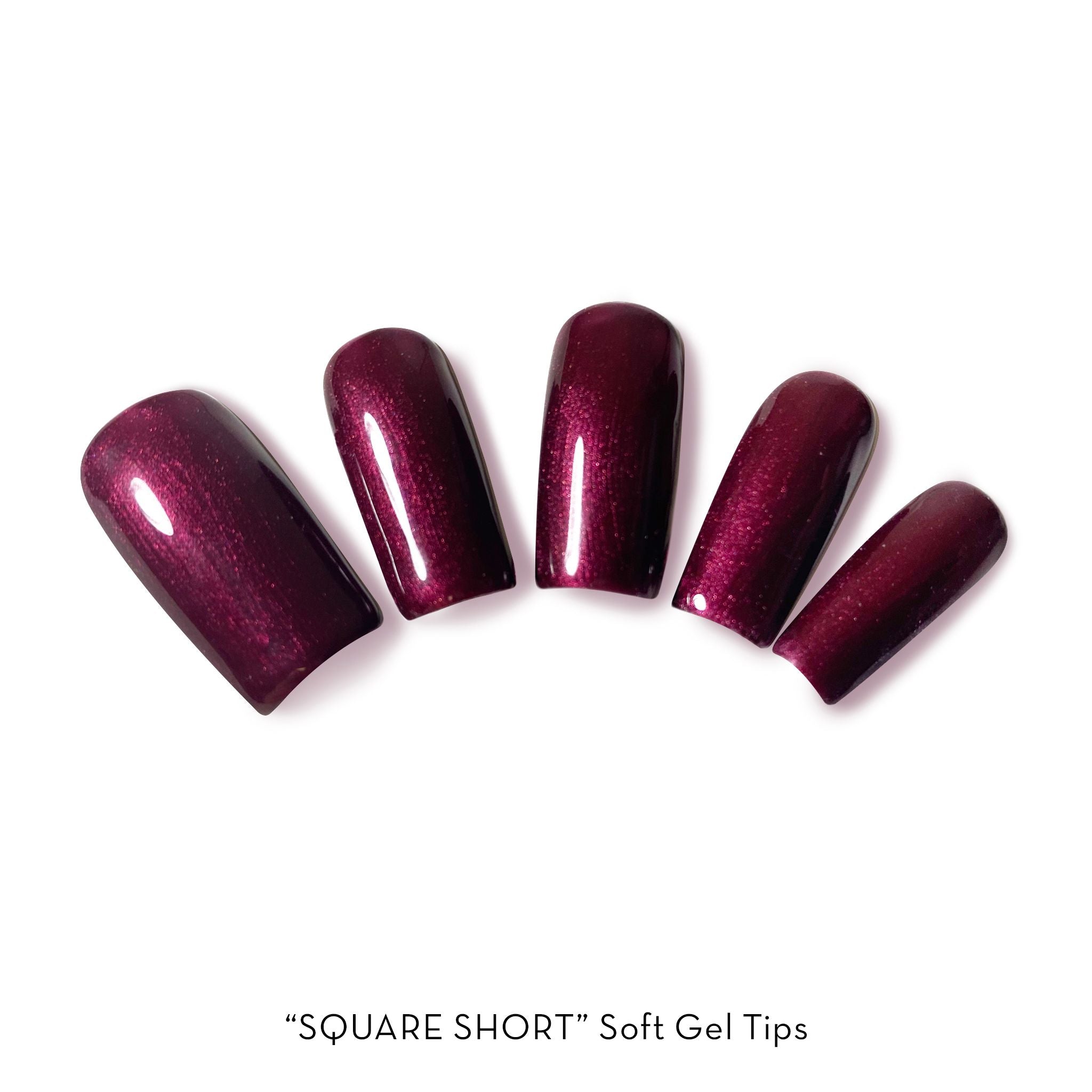Fuzion Soft Gel Tips - Square Short 600pc - Creata Beauty - Professional Beauty Products