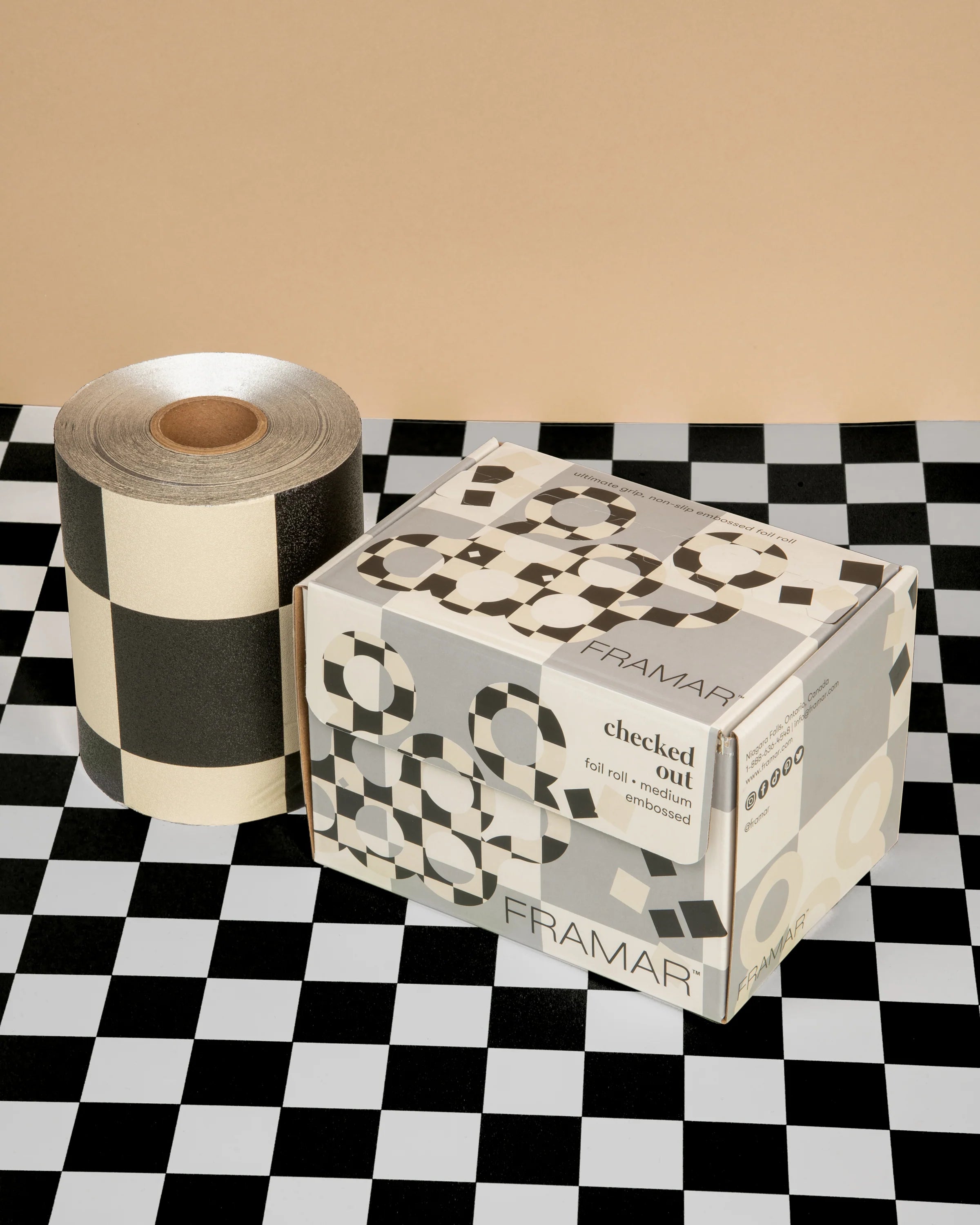 Framar Embossed Foil - Checked Out - 320ft