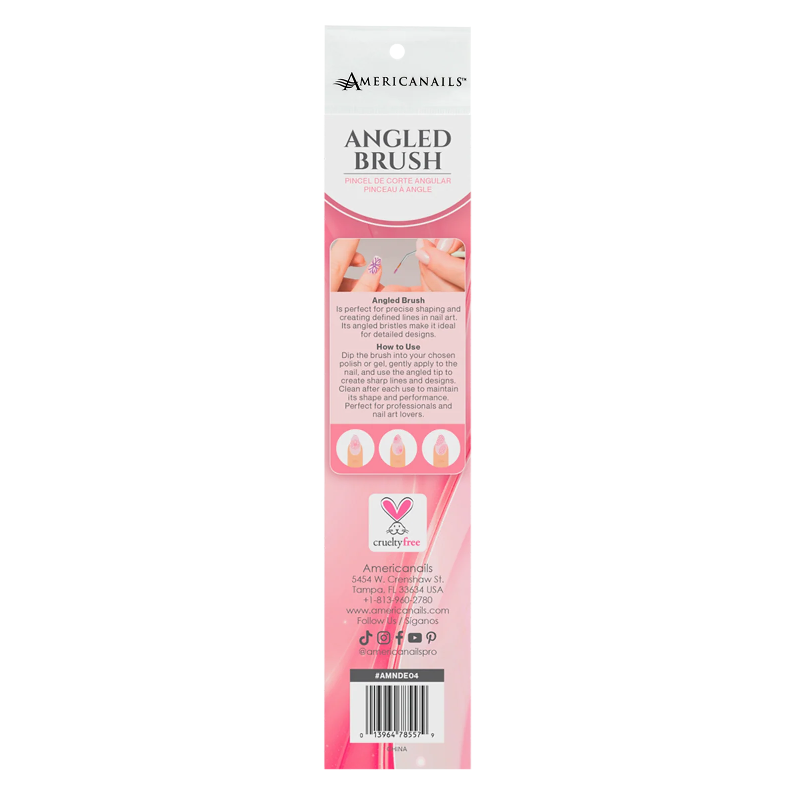 Americanails - Angled Striper Art Brush