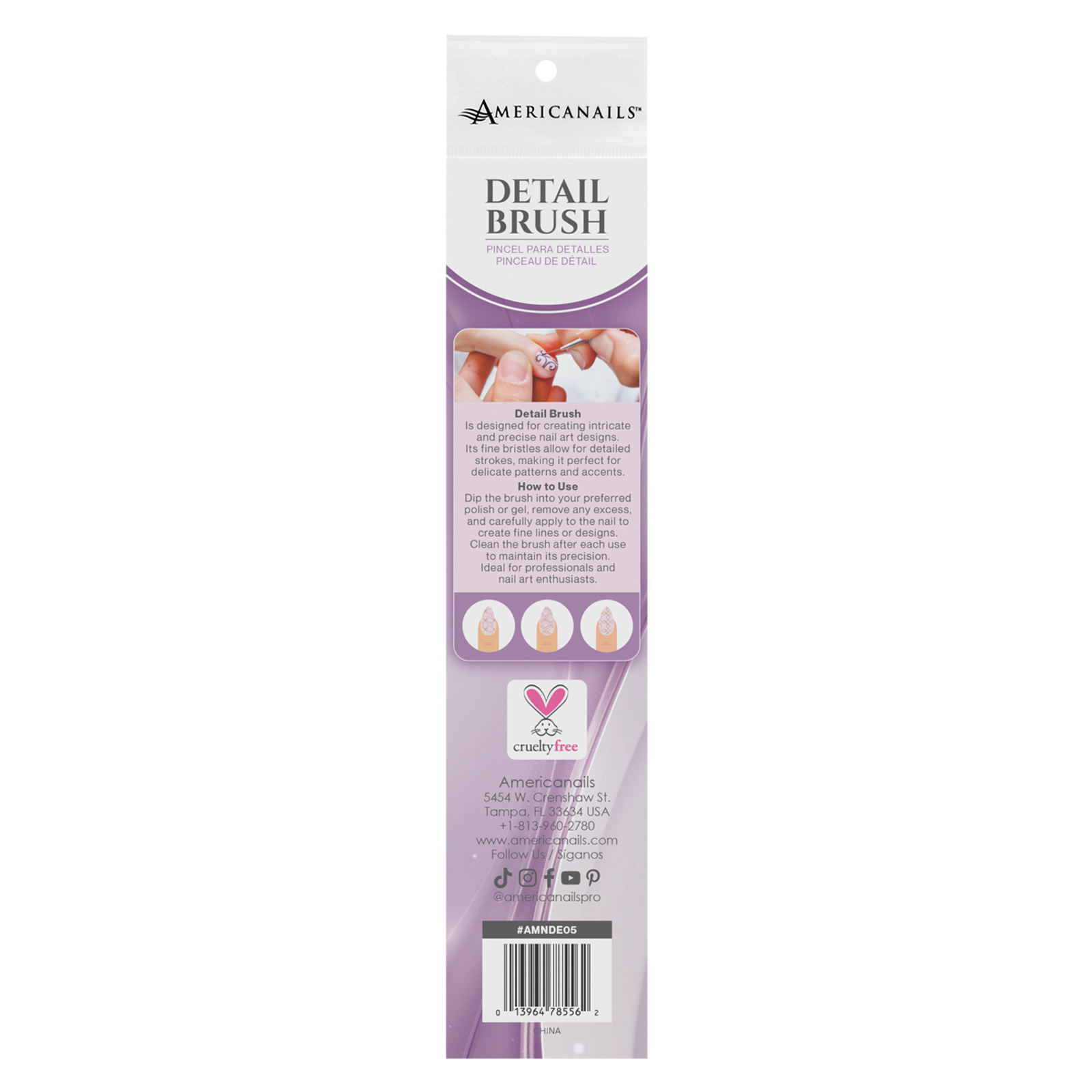 Americanails Design Essentials - Detail Brush