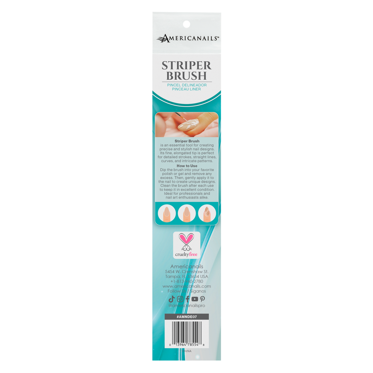 Americanails Design Essentials - Striper Brush