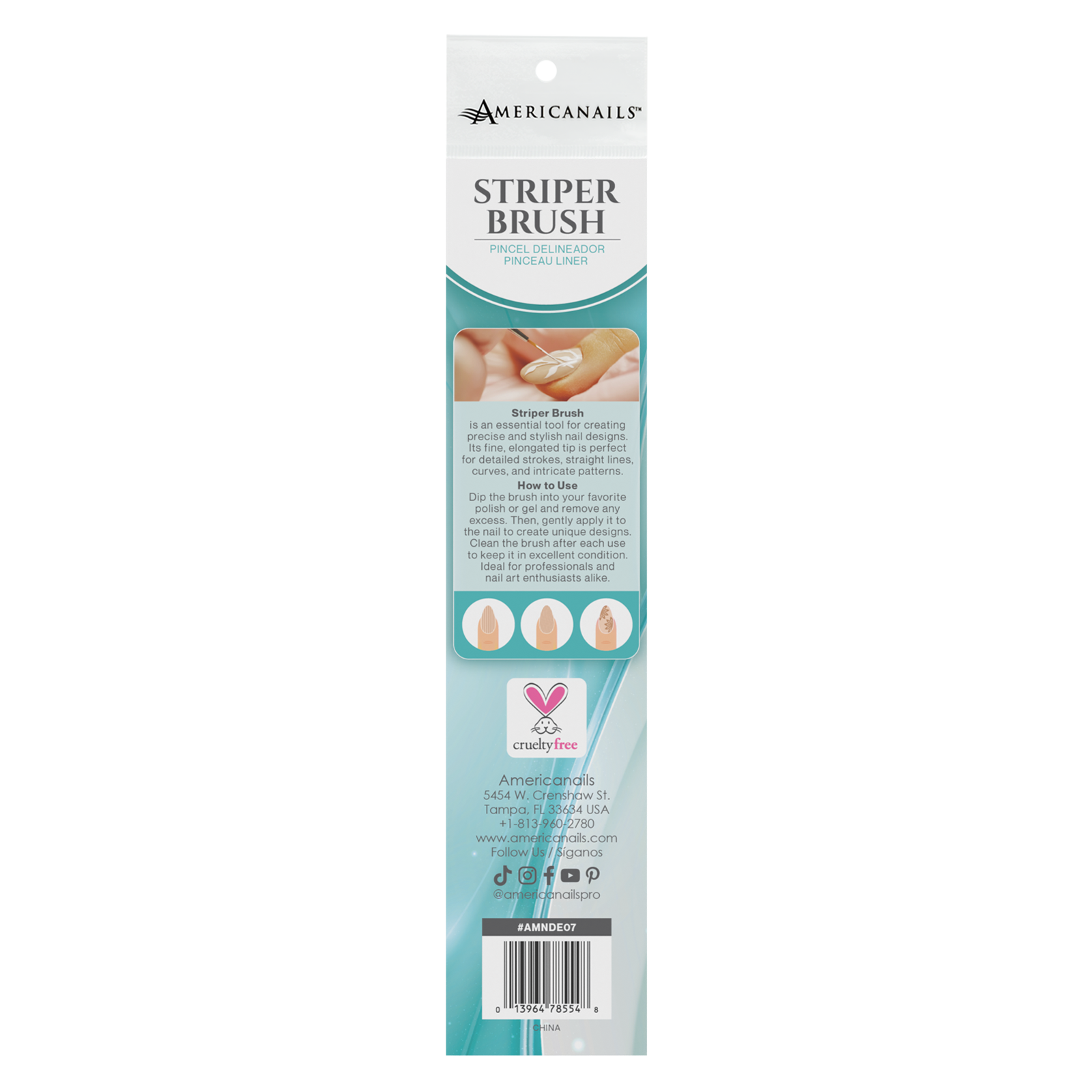 Americanails Design Essentials - Striper Brush