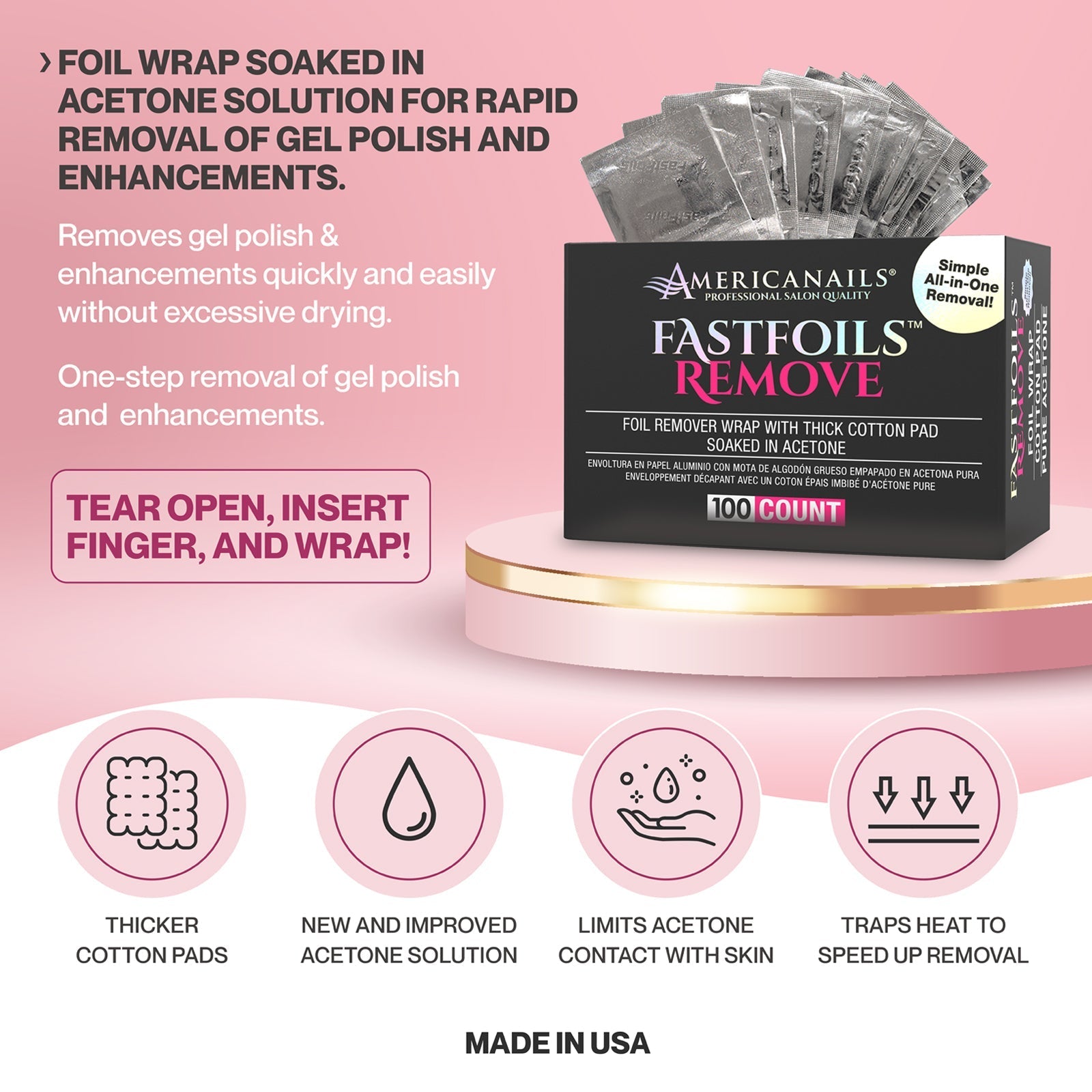 Americanails - Fast Foils REMOVE 100ct
