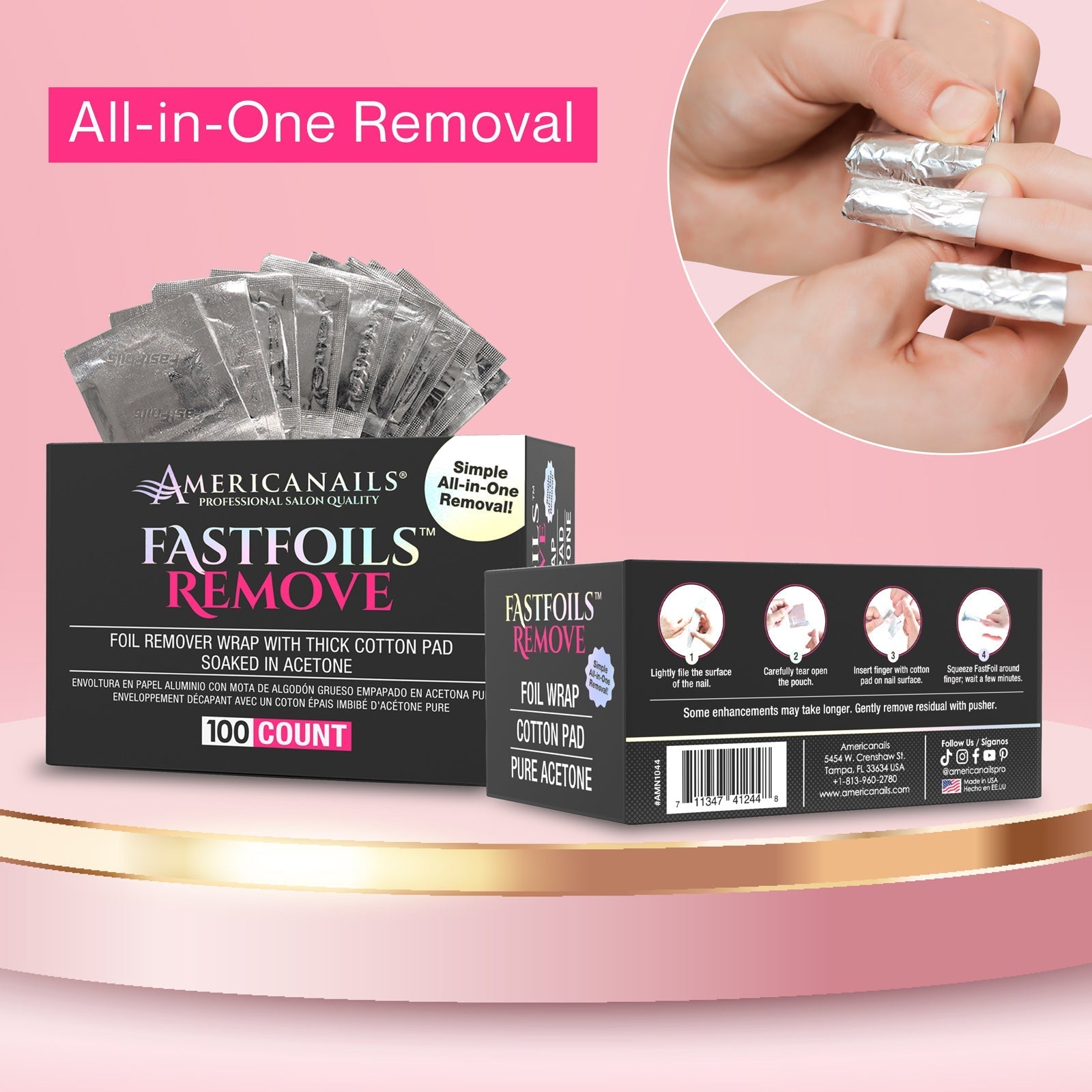 Americanails - Fast Foils REMOVE 100ct