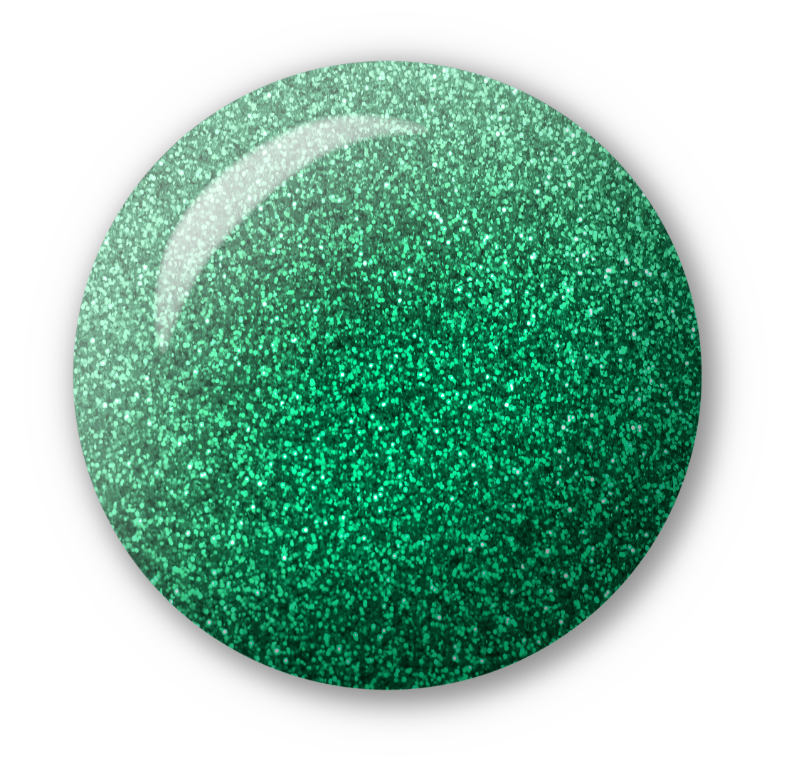Light Elegance P+ Glitter Gel Polish - Emerald Green