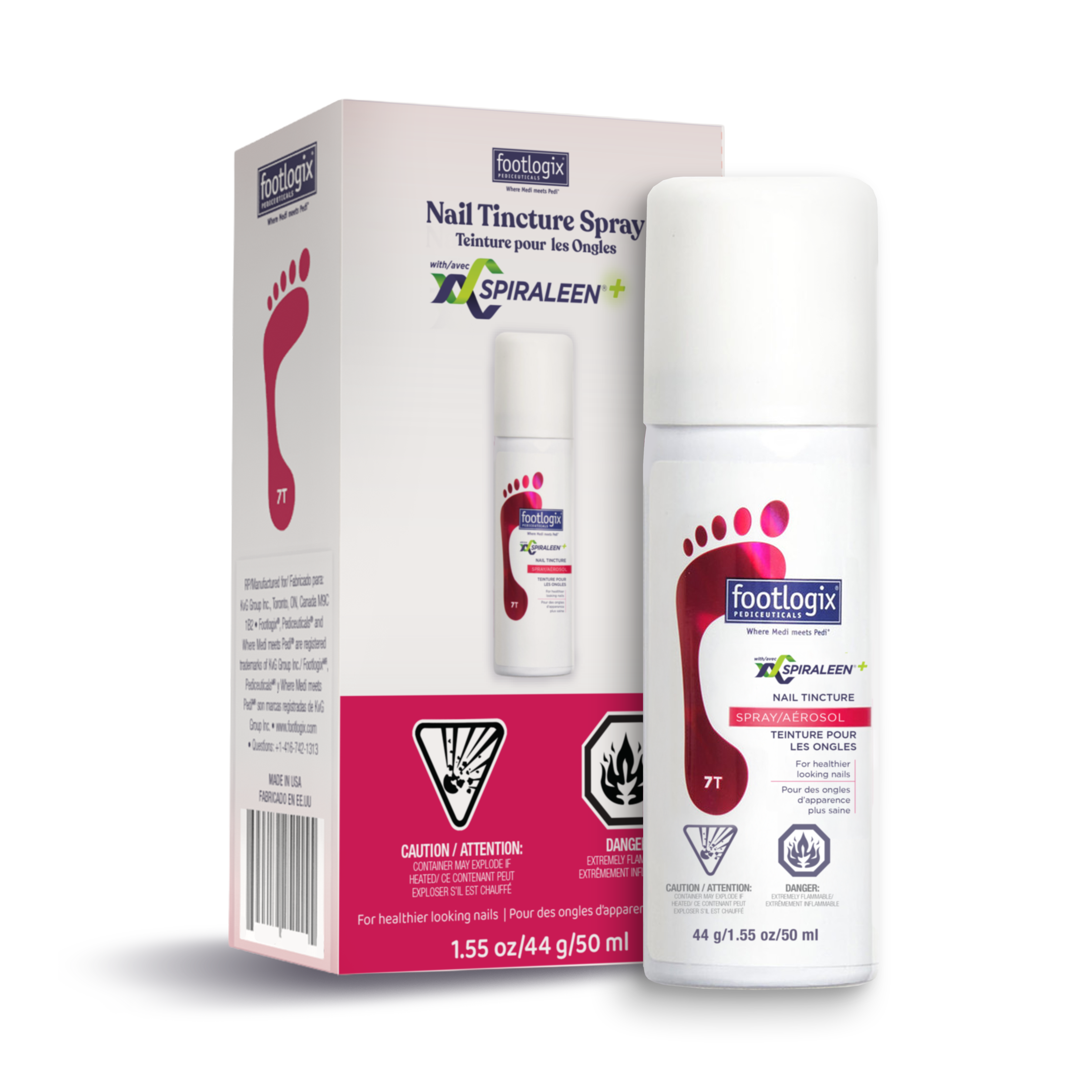Footlogix #07T Nail Tincture Spray with Spiraleen