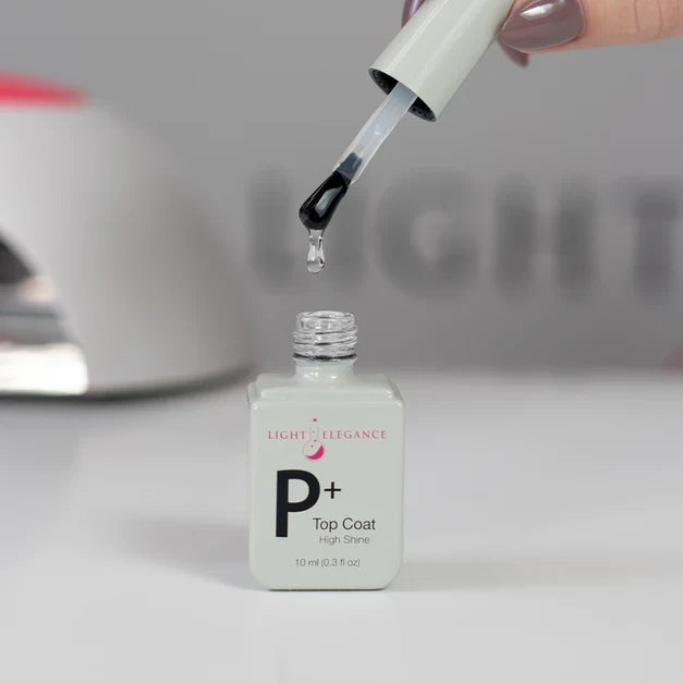 Light Elegance P+ Soak Off Gel - High Shine Top Coat:: New Packaging - Creata Beauty - Professional Beauty Products