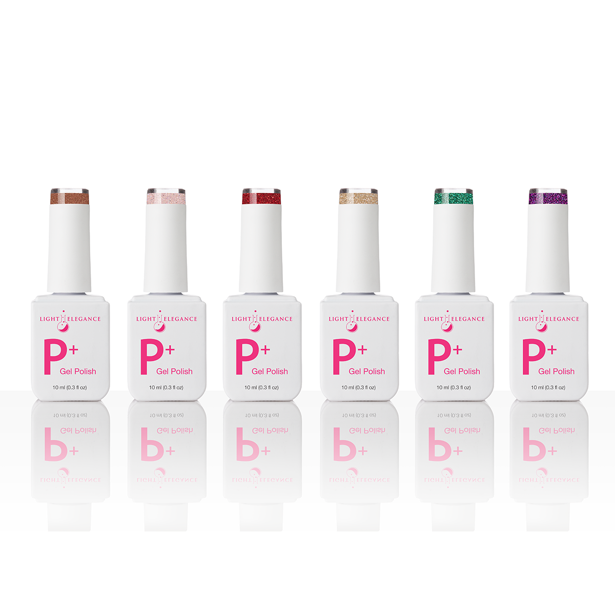 Light Elegance P+ Glitter Gel Polish Collection - 2025 Fall/Winter - Dare to Indulge