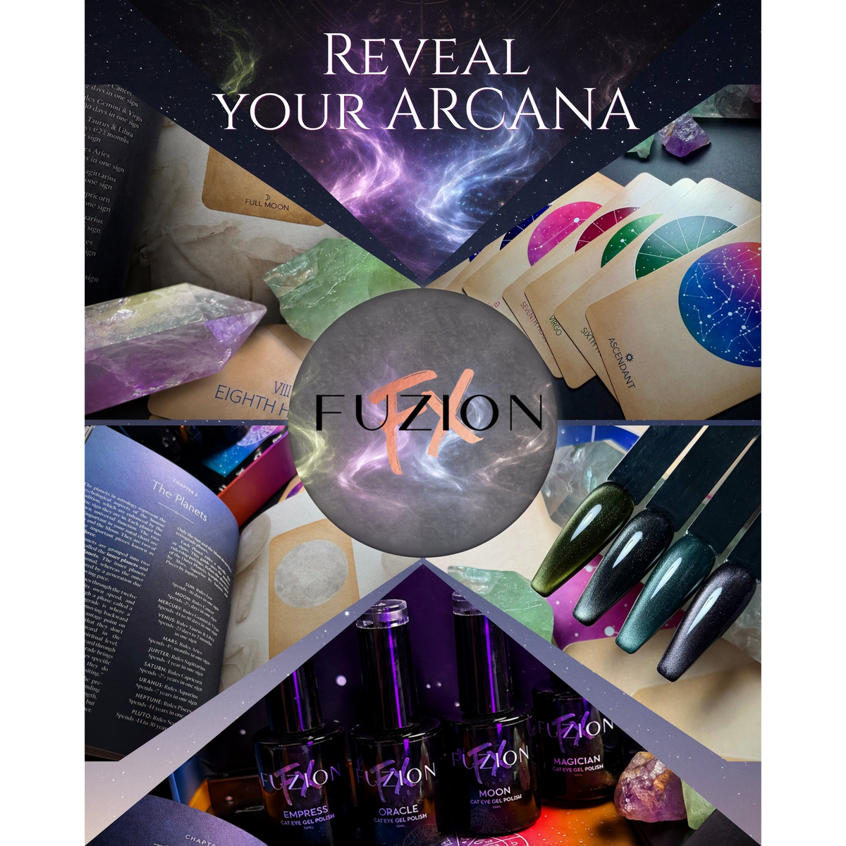 Fuzion FX - Gel Polish Collection | Cat Eye | Fall 2026 | Arcana | 4 x 15ml