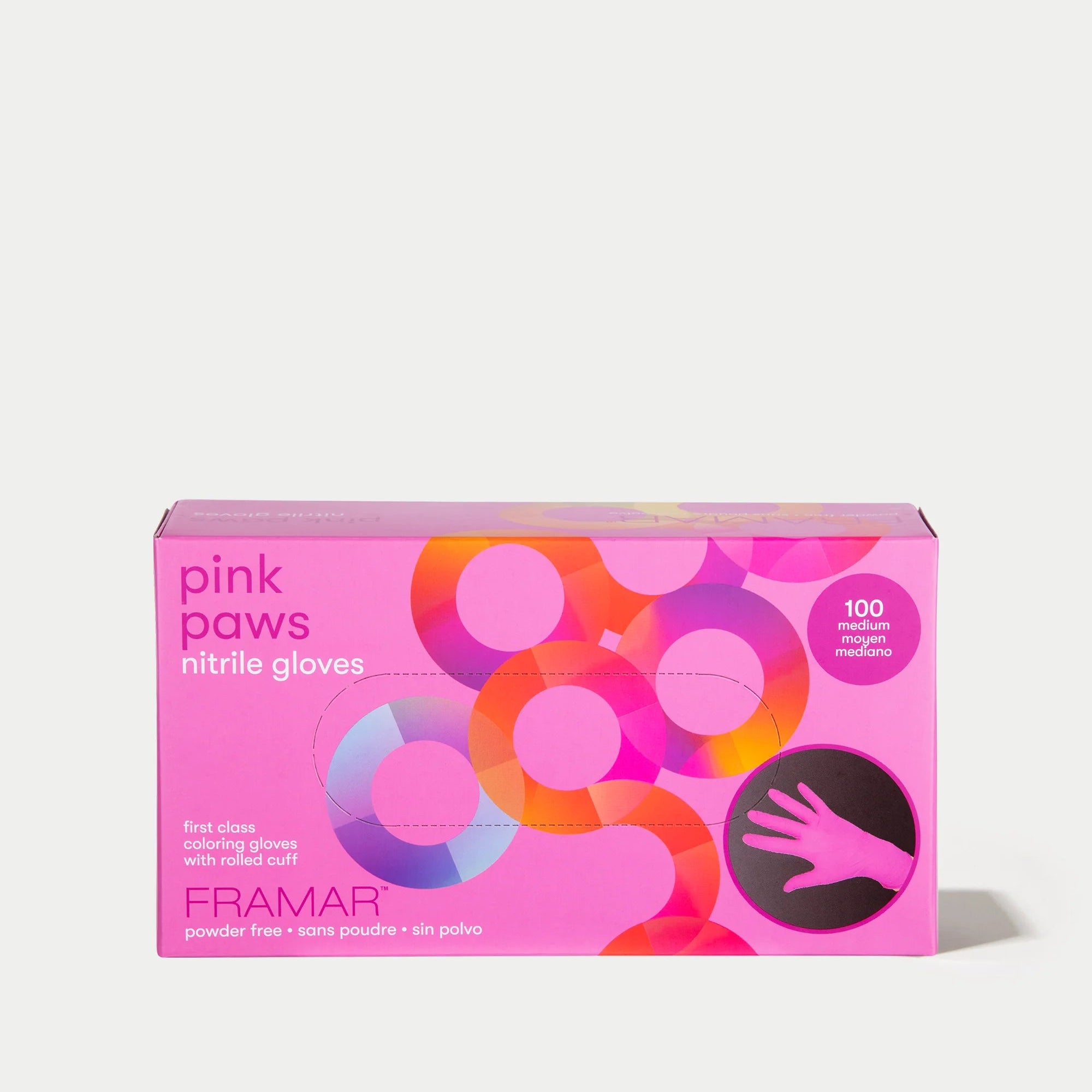 Framar Gloves - Pink Paws (Nitrile)