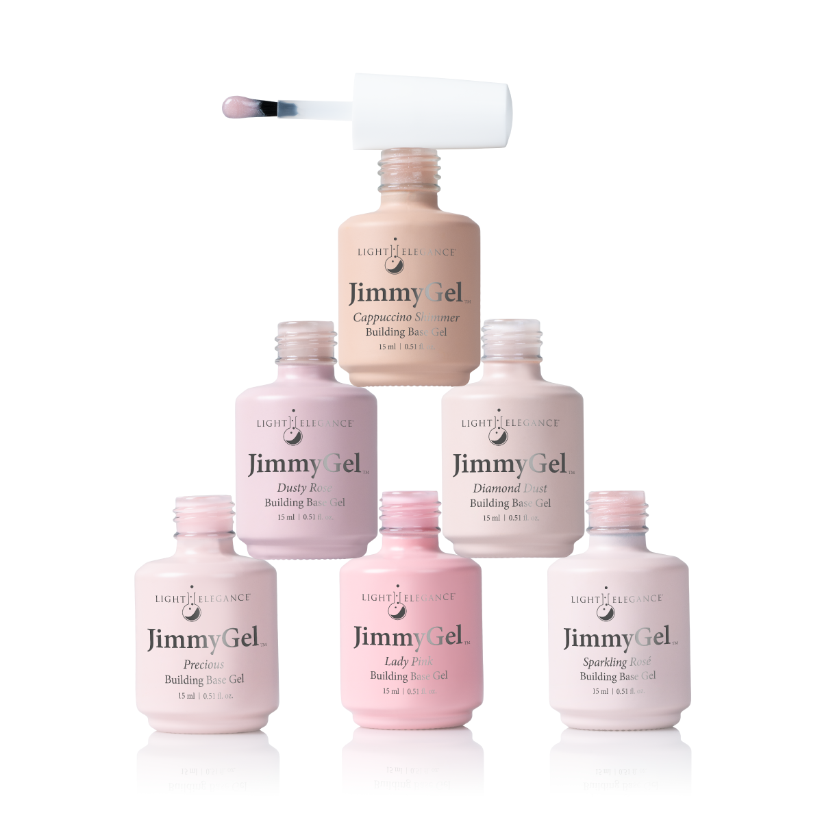 Light Elegance JimmyGel Bundle - 6 New Pink