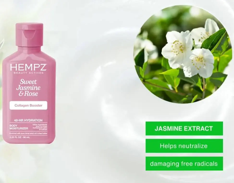 Hempz - Beauty Actives Sweet Jasmine & Rose Moisturizing Body Lotion with Collagen Booster