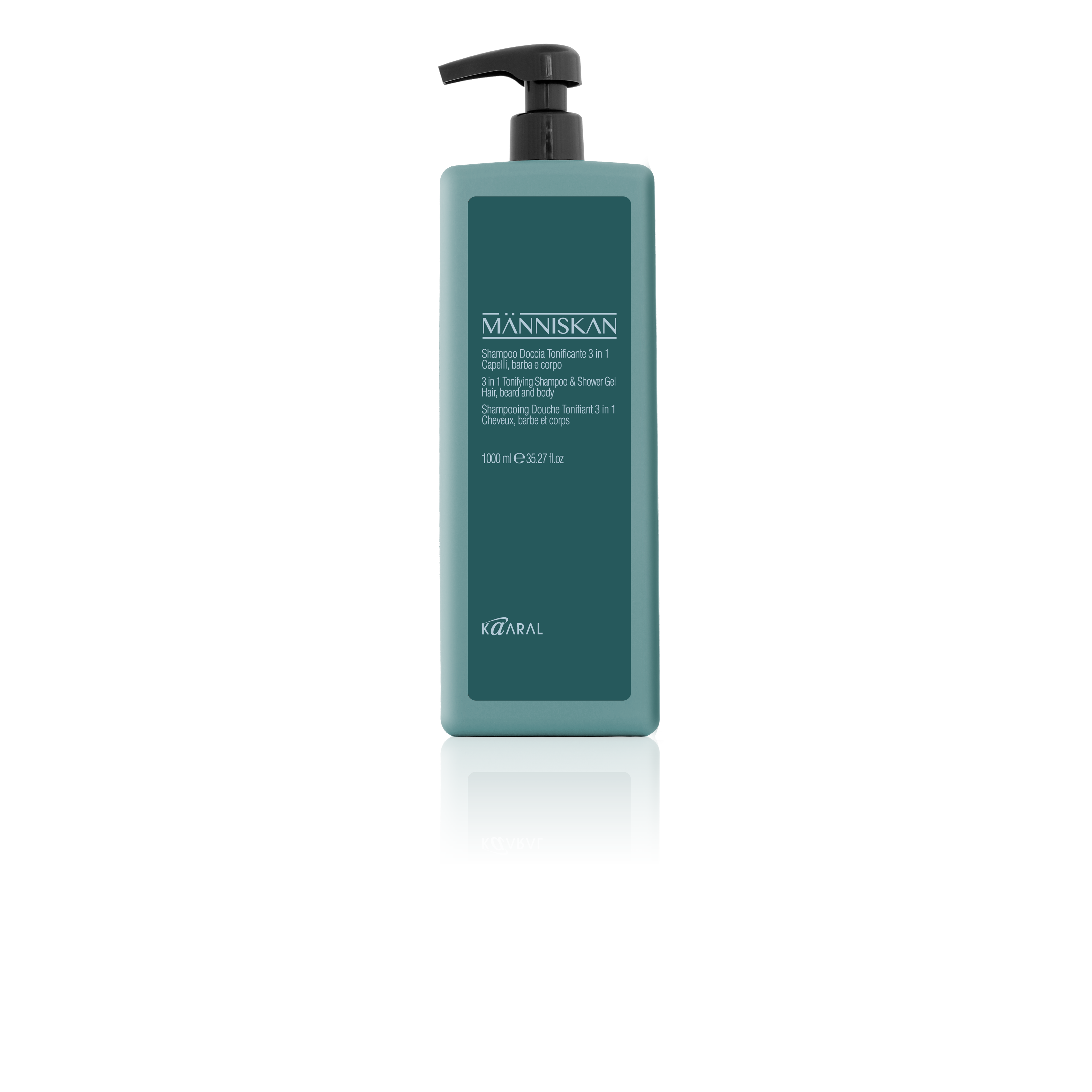 Människan - 3 in 1 Tonifying Shampoo & Shower Gel Beard, Hair and Body - By Kaaral