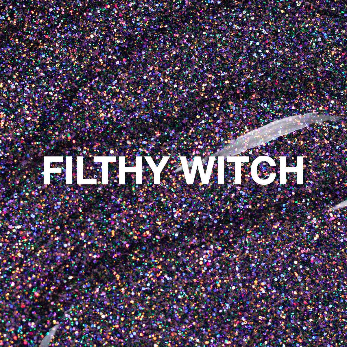 Light Elegance P+ Glitter Gel Polish - Filthy Witch