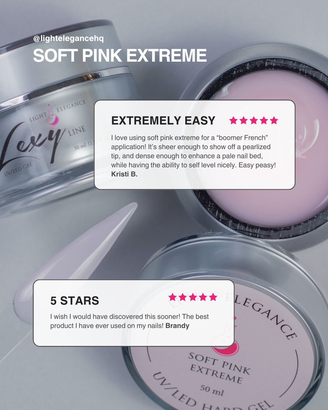 Light Elegance Refill Bundle - Lexy Line - Soft Pink Extreme