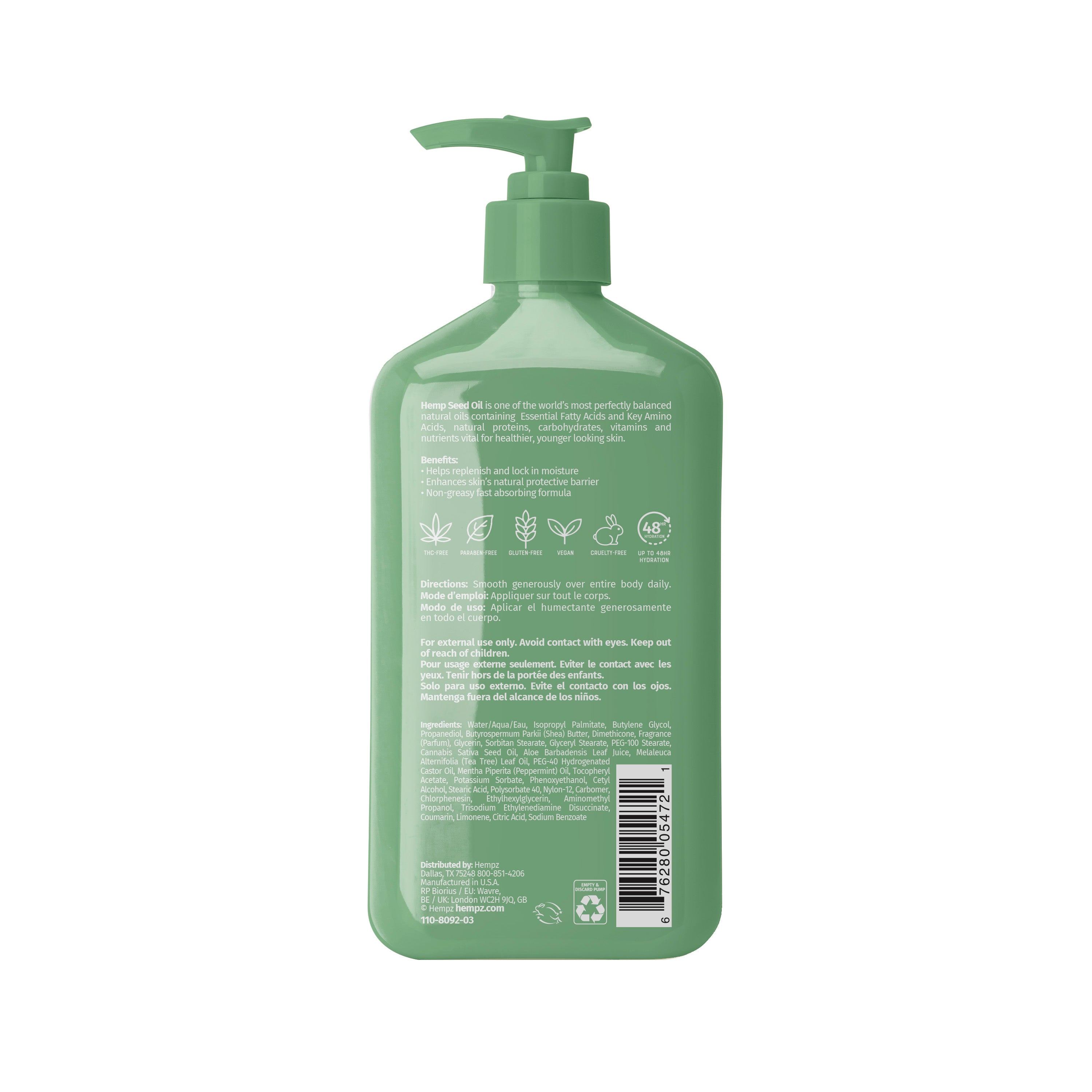 Hempz - Tea Tree Herbal Body Moisturizer - Creata Beauty - Professional Beauty Products