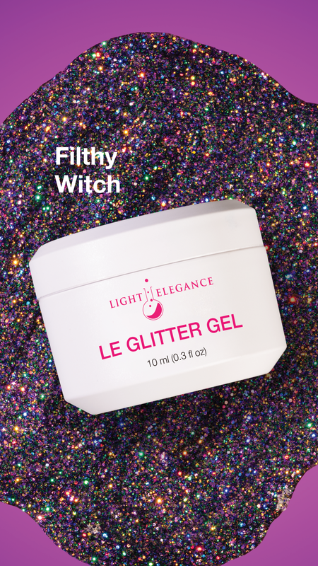 Light Elegance Glitter Gel - Filthy Witch
