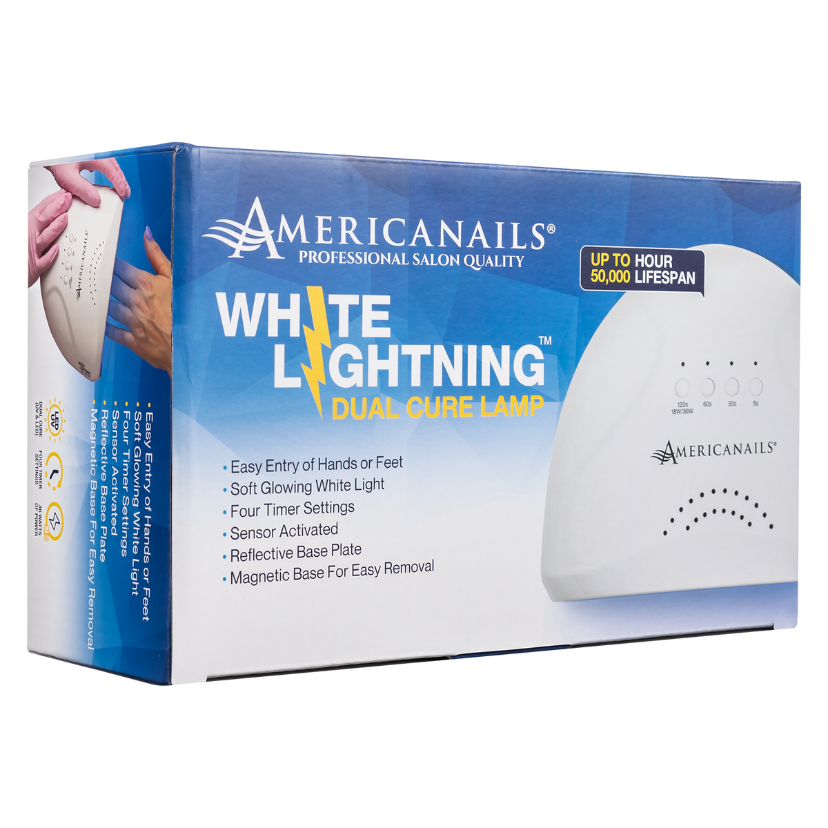 RapidCure White Lightning LED/UV Dual Cure Lamp (White)