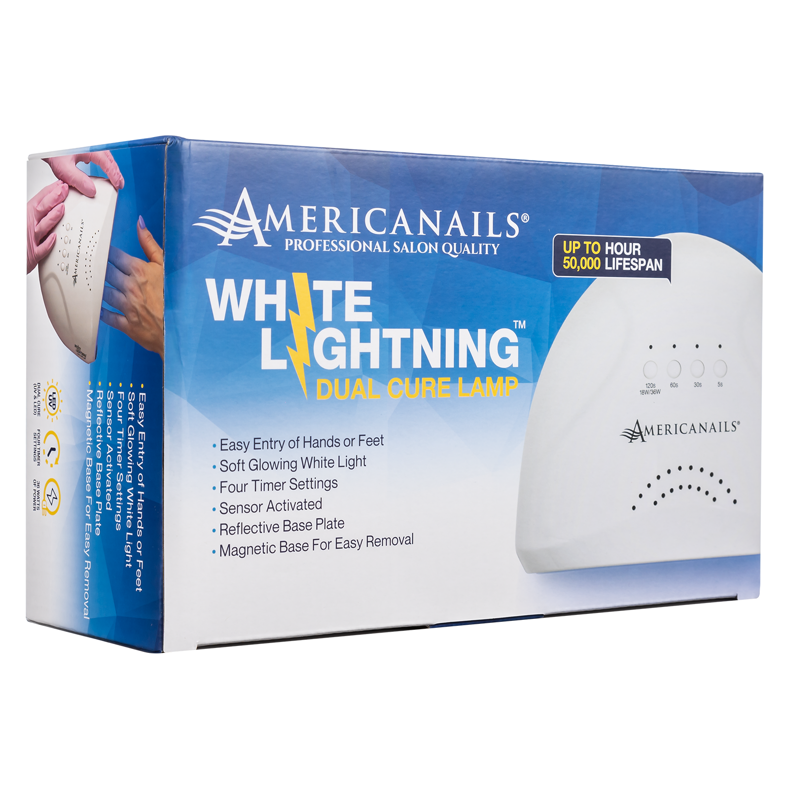 RapidCure White Lightning LED/UV Dual Cure Lamp (White)