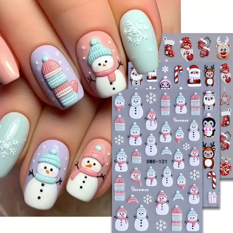 Creata Beauty Nail Decals - Christmas Winter Theme