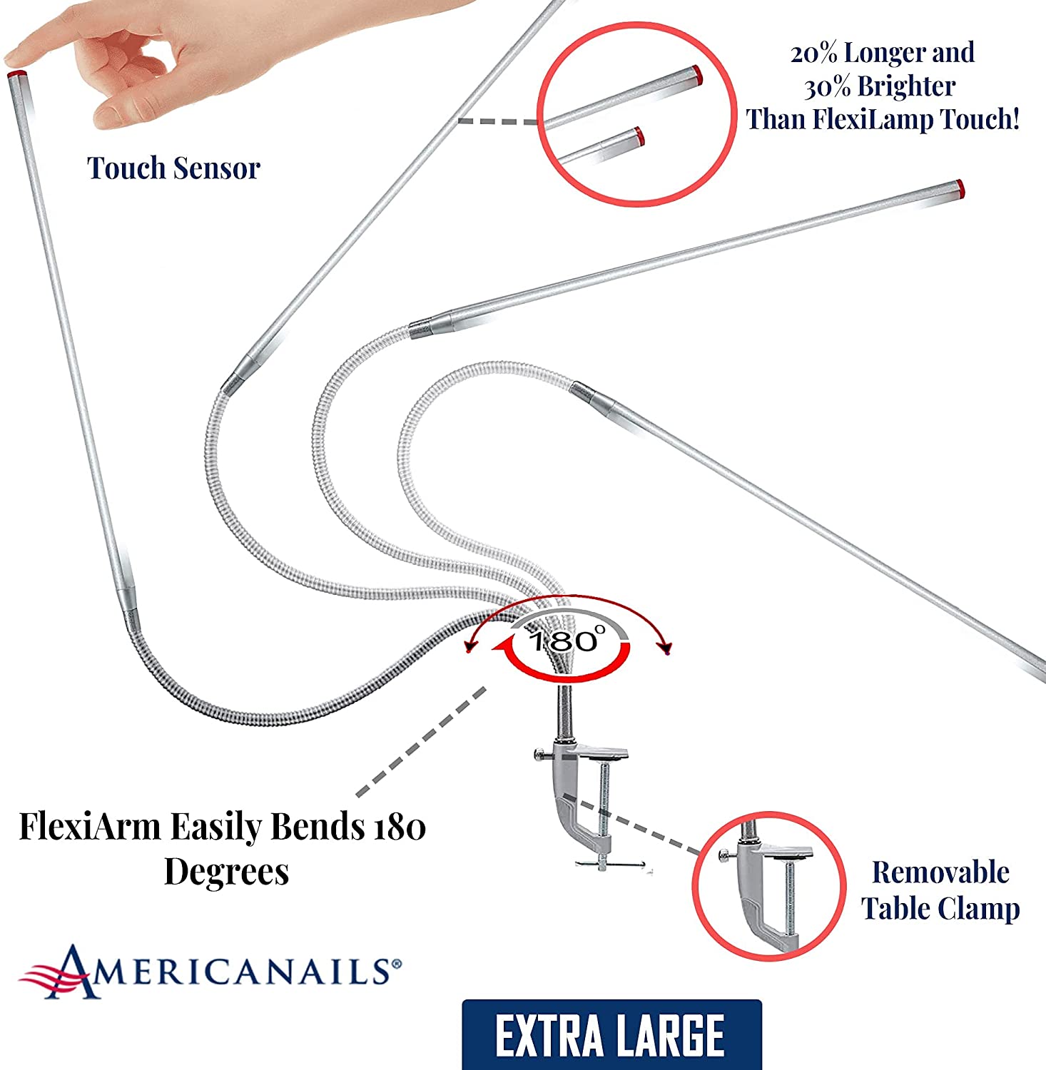 FlexiLamp XL Touch LED Table Lamp