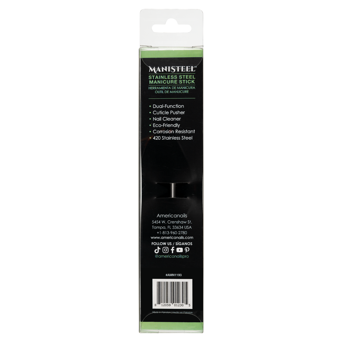 Americanails ManiSteel Stainless Steel Manicure Stick