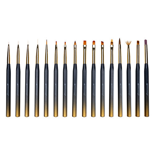 Americanails - Pro-Series Nail Art Brush Collection 16ct - Creata Beauty - Professional Beauty Products