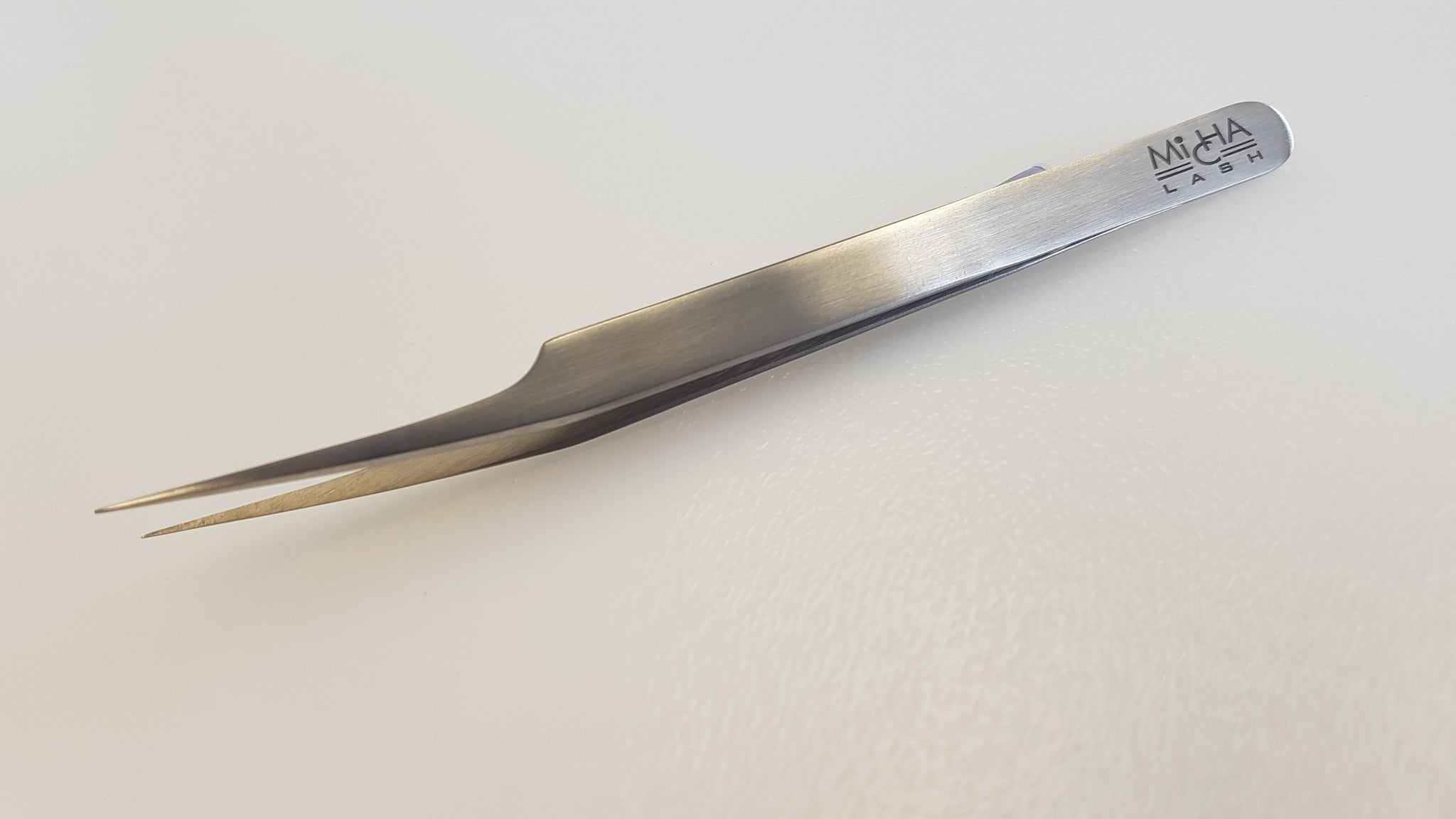 Micha - Angular Satin Tweezers 14cm-MS121
