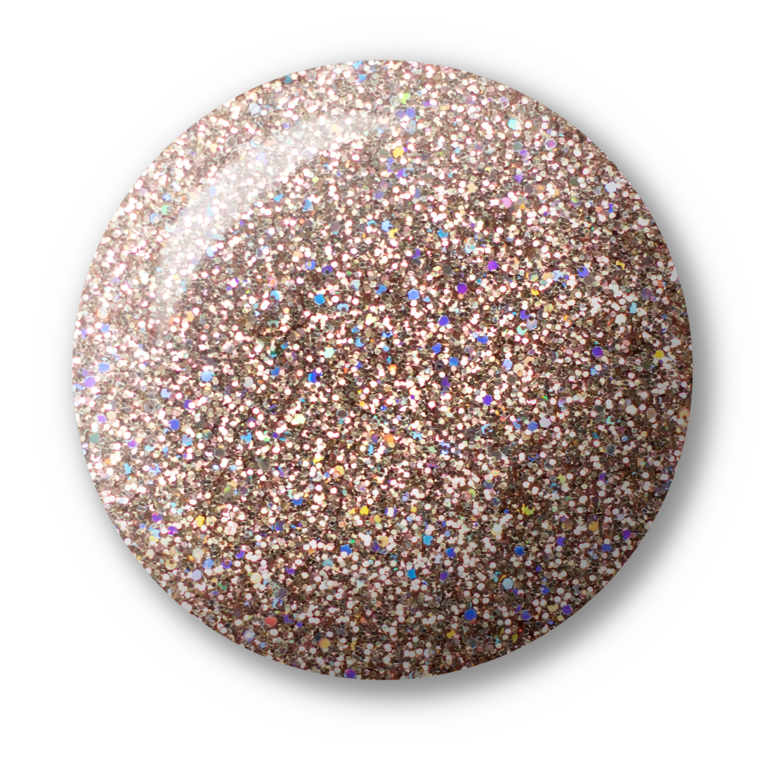 Light Elegance Glitter Gel - Champagne :: New Packaging - Creata Beauty - Professional Beauty Products