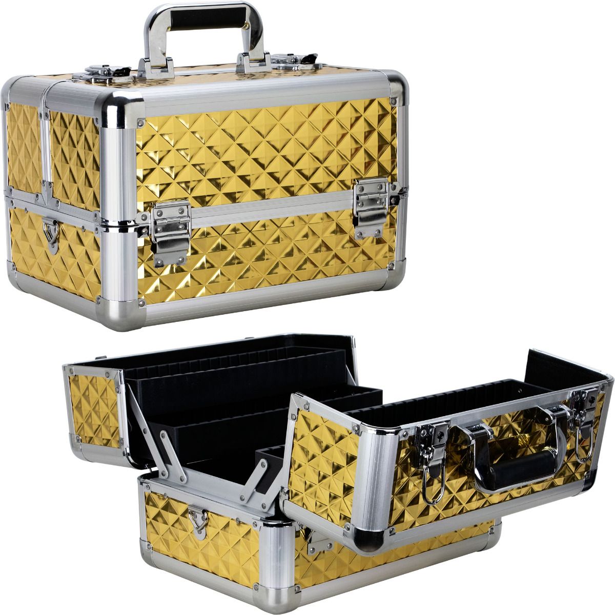 VER Beauty - Gold Diamond Cosmetic Case - Creata Beauty - Professional Beauty Products