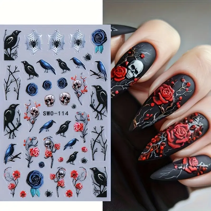 Creata Beauty Nail Decals - 3D Halloween Theme