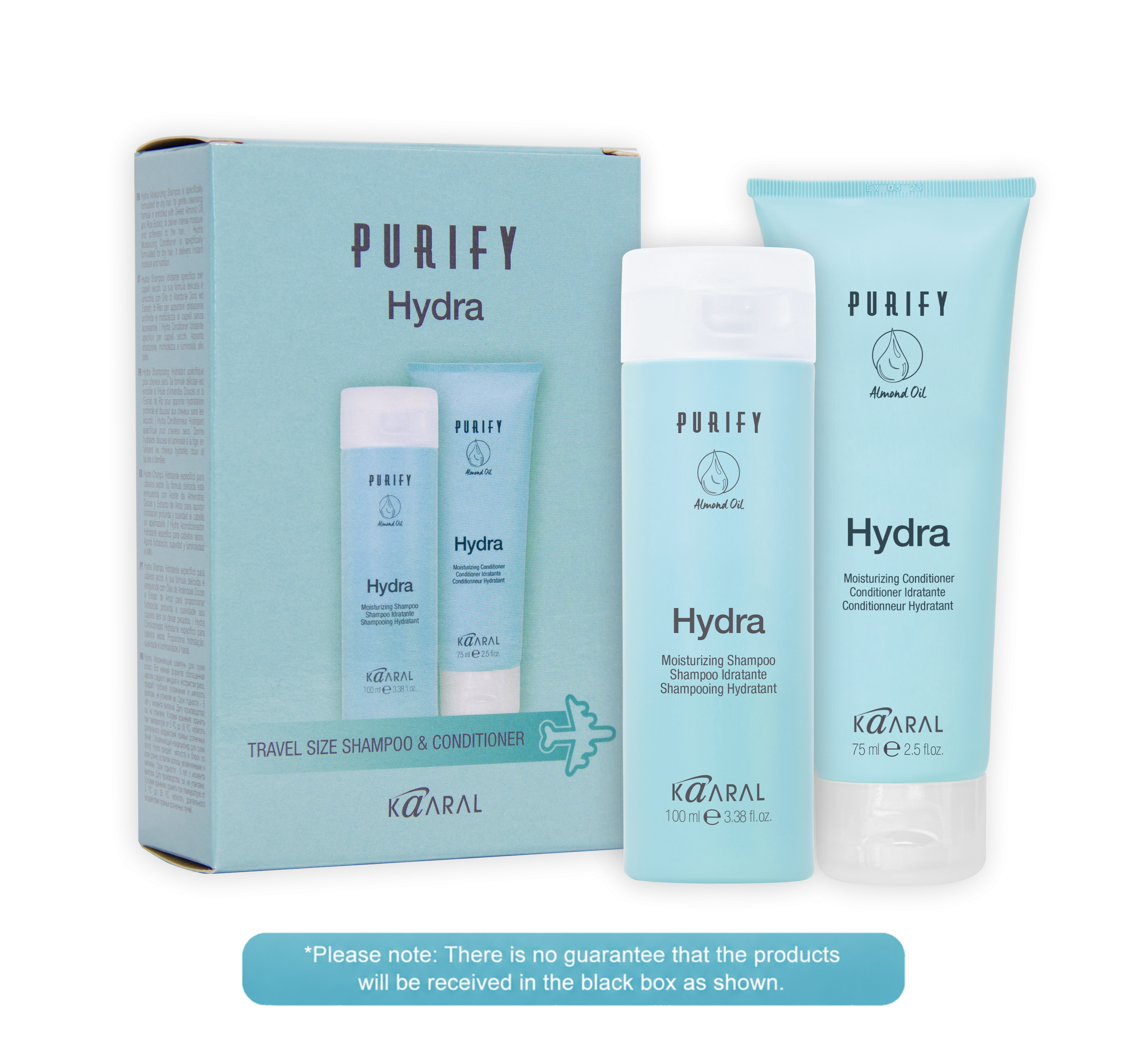 Purify Hydra Shampoo + Conditioner Travel Kit  - By Kaaral