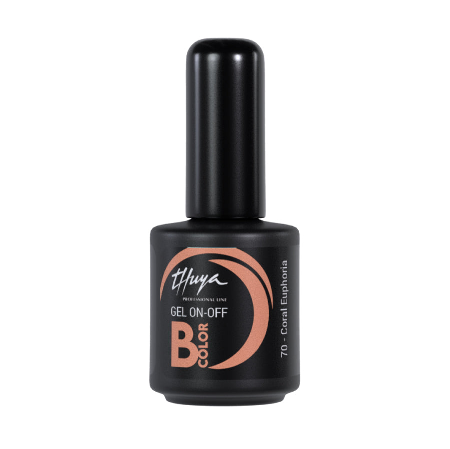 Thuya Nail Gel Polish - On-Off B-Color - #70 Coral Euphoria Glow
