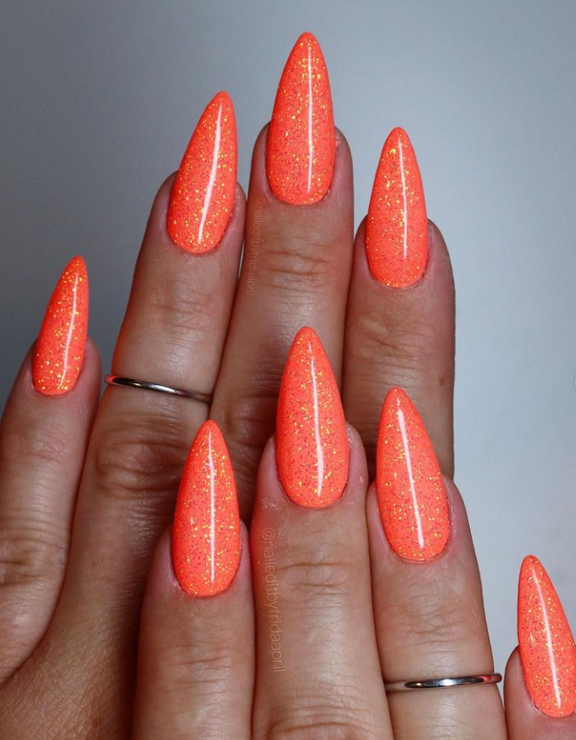 Light Elegance Glitter Gel - Orange Crush