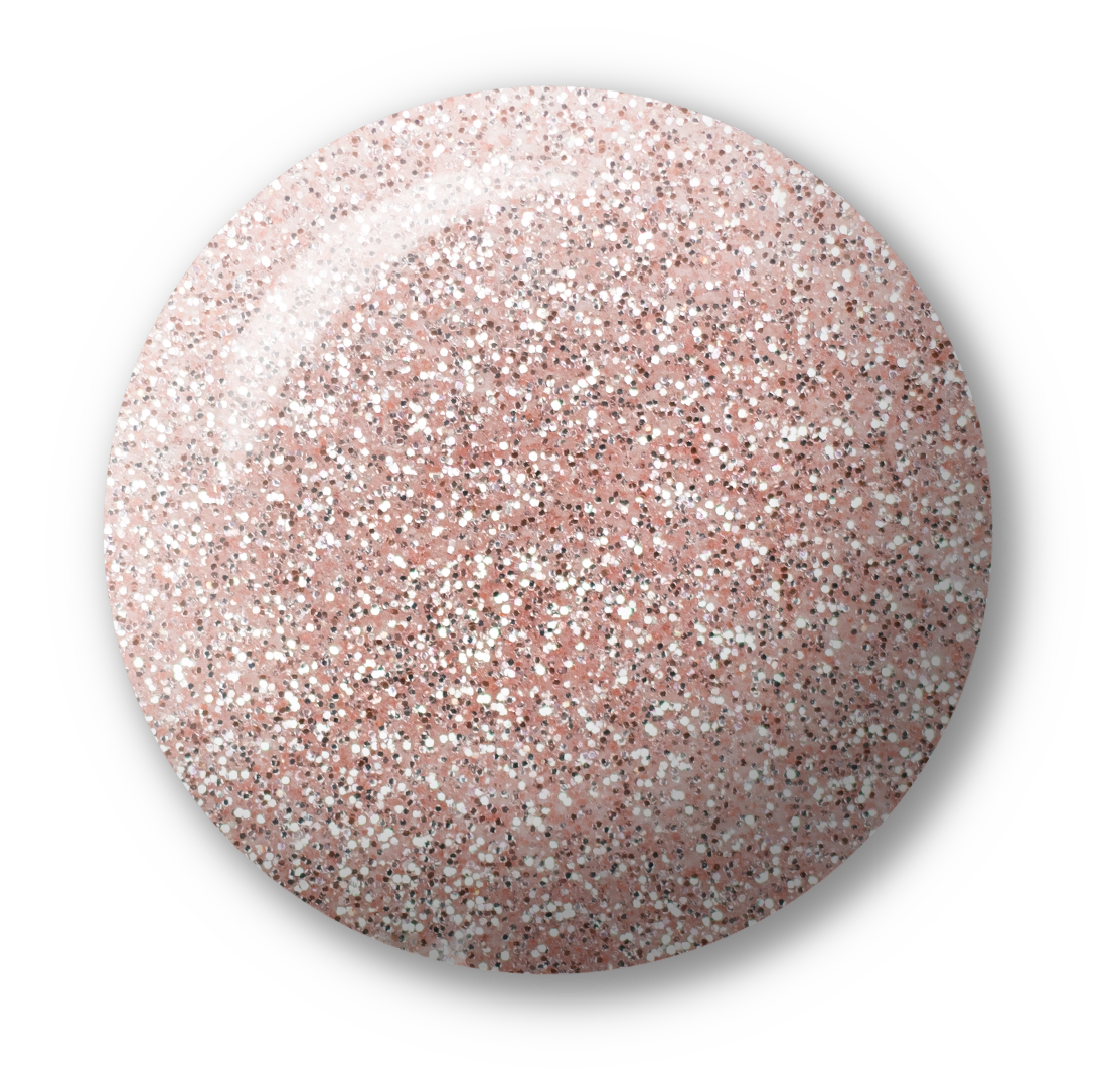 Light Elegance P+ Soak Off Glitter Gel - Nudie :: New Packaging - Creata Beauty - Professional Beauty Products