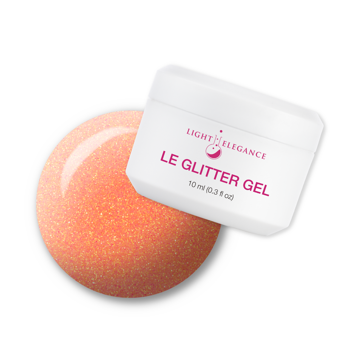 Light Elegance Glitter Gel - Orange Crush
