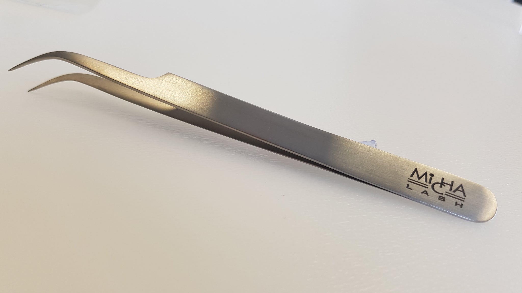 Micha - Strong Curved Satin Tweezers 14cm-MS119