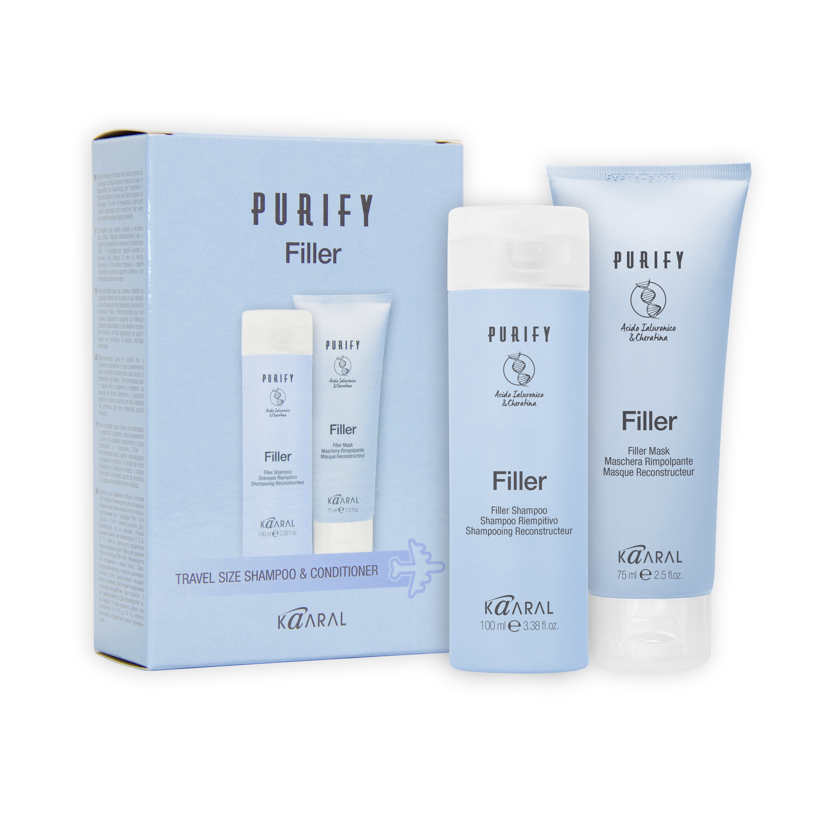 Purify Filler Shampoo + Conditioner Travel Kit  - By Kaaral