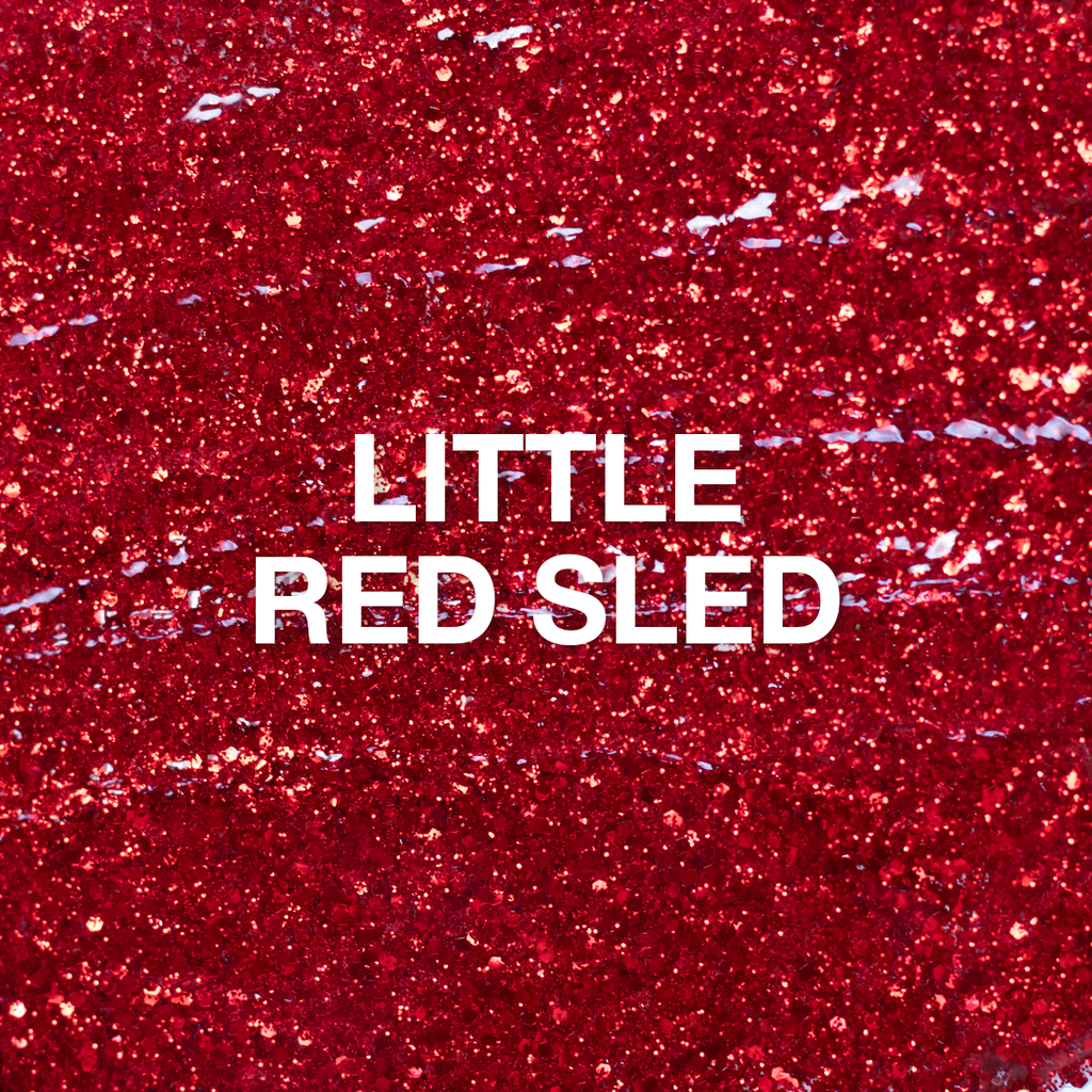 Light Elegance P+ Glitter Gel Polish - Little Red Sled