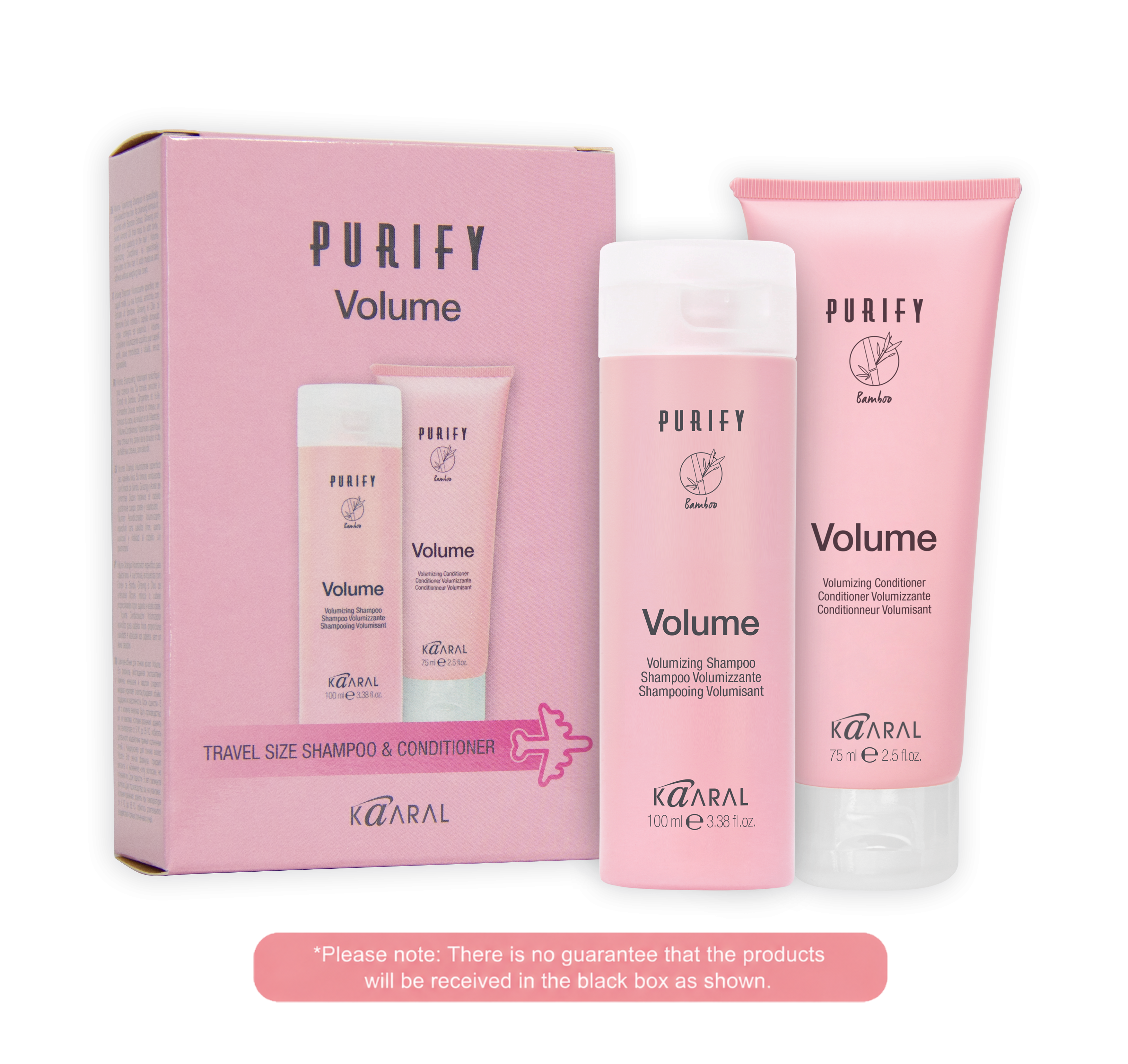 Purify Volume Shampoo + Conditioner Travel Kit  - By Kaaral