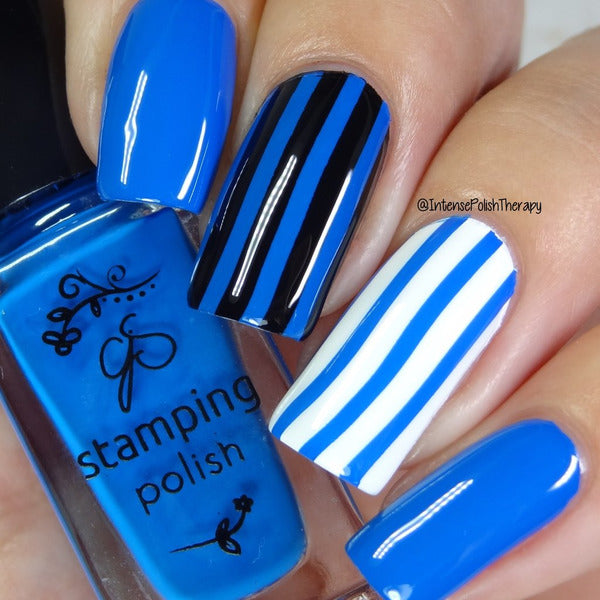 Clear Jelly Stamper Polish - CJS010 Gotta Be Blue - Creata Beauty - Professional Beauty Products