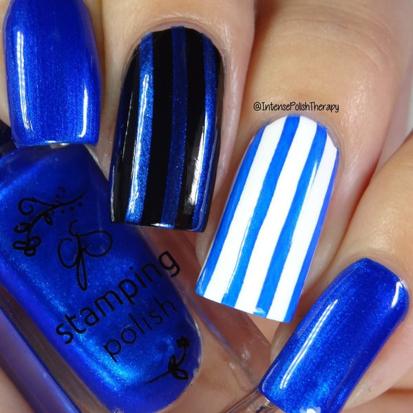 Clear Jelly Stamper Polish - CJS032 Blue Right On By - Creata Beauty - Professional Beauty Products