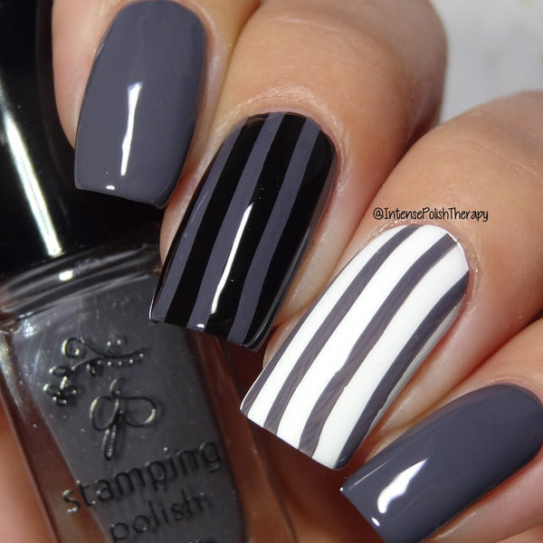 Clear Jelly Stamper Polish - CJS042 Slate Gray - Creata Beauty - Professional Beauty Products
