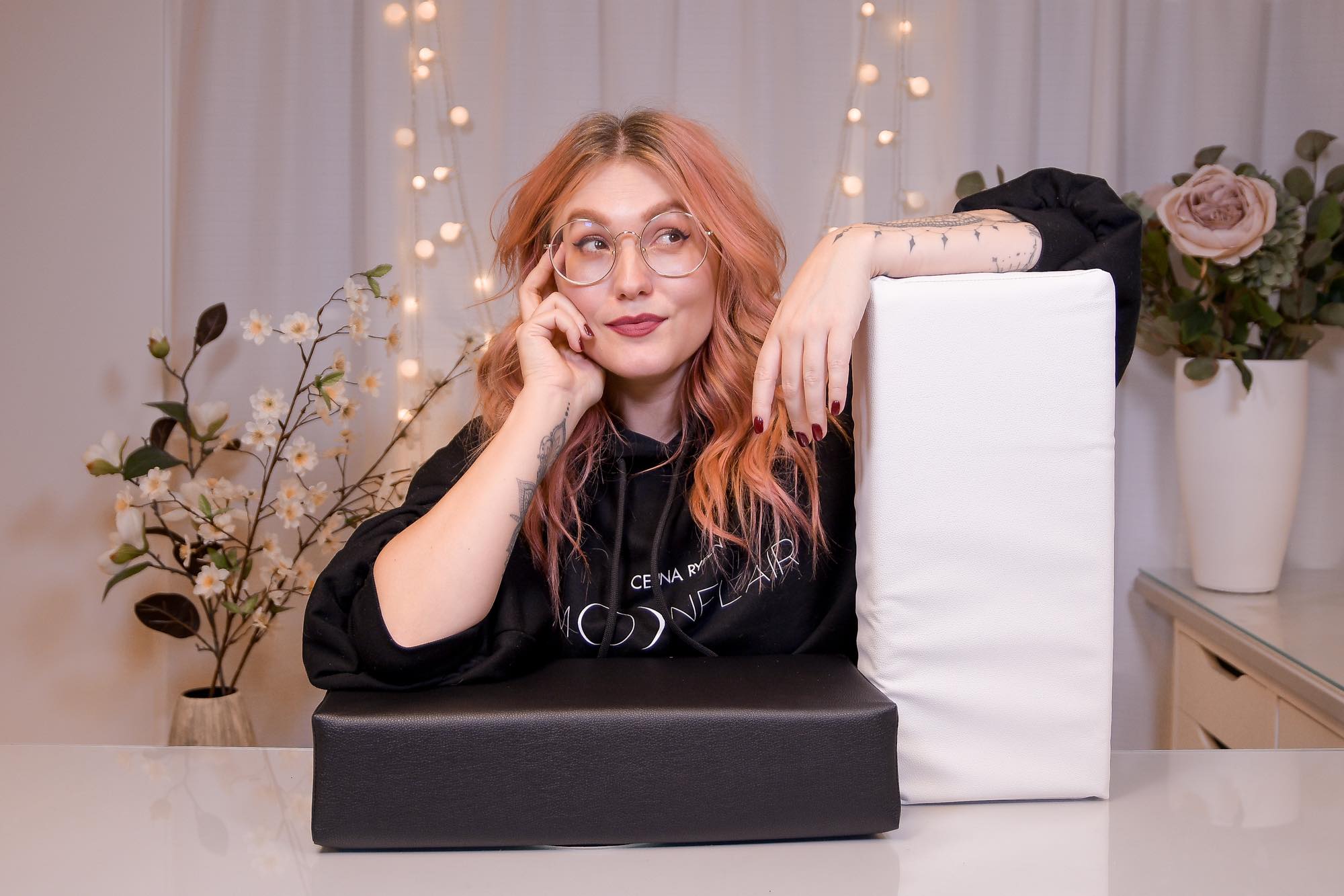 Celina Ryden's Moonflair XXL Custom Nail Arm Rest - Professional Manicure Pillow - Creata Beauty - Professional Beauty Products