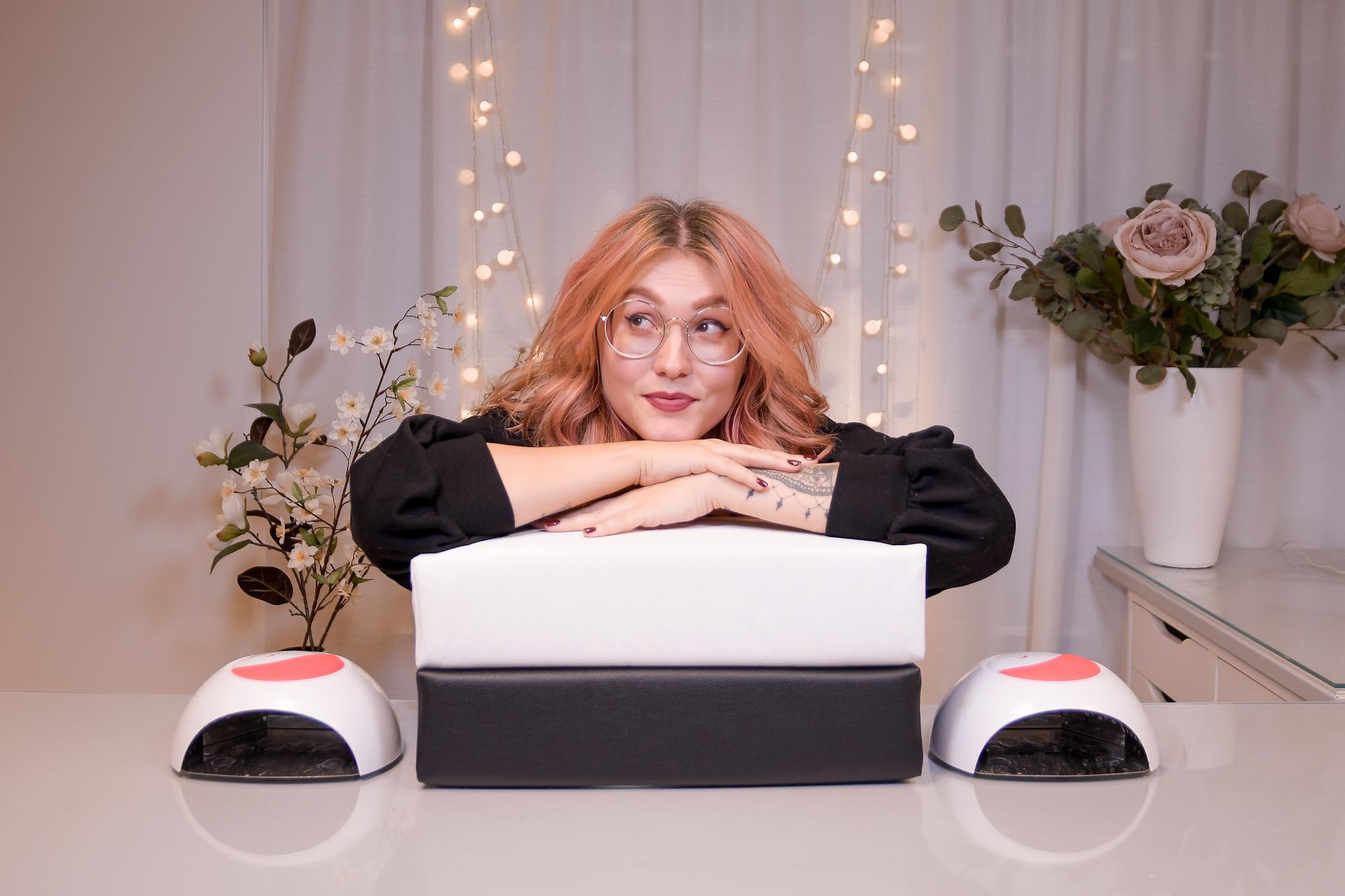 Celina Ryden's Moonflair XXL Custom Nail Arm Rest - Professional Manicure Pillow - Creata Beauty - Professional Beauty Products