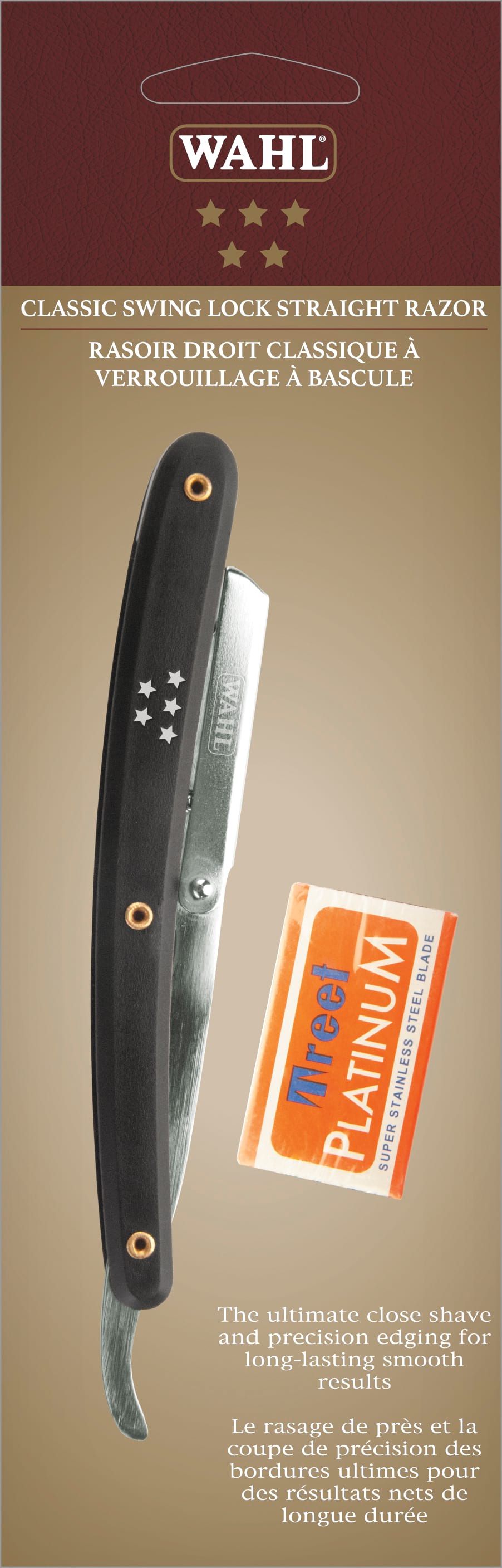 8in Razor Lock Forma Beauty - Wahl 5 Star Classic Swing Lock Straight Razor